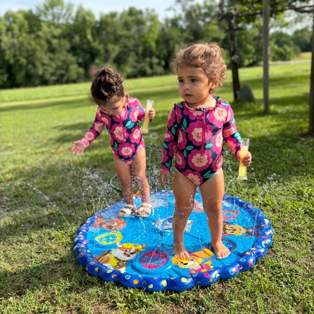 Set of 3 Different Toddler Swimsuits 3T  (Floral, Fish and PawPatrol)